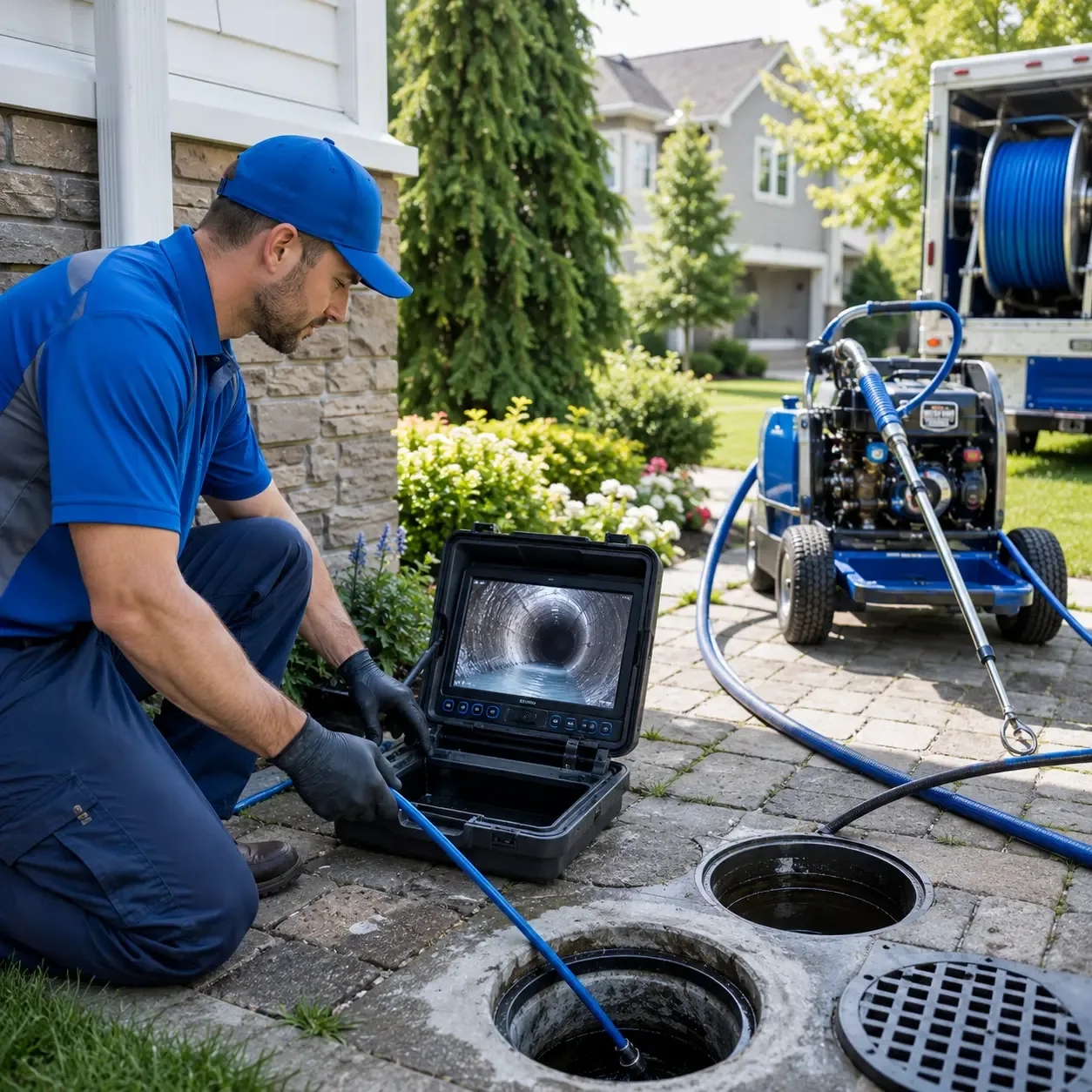 Outdoor drain cleaning professionals serving Lima, NY